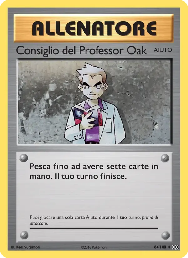 Consiglio del Professor Oak — Evoluzioni 84 Italian Pokémon card