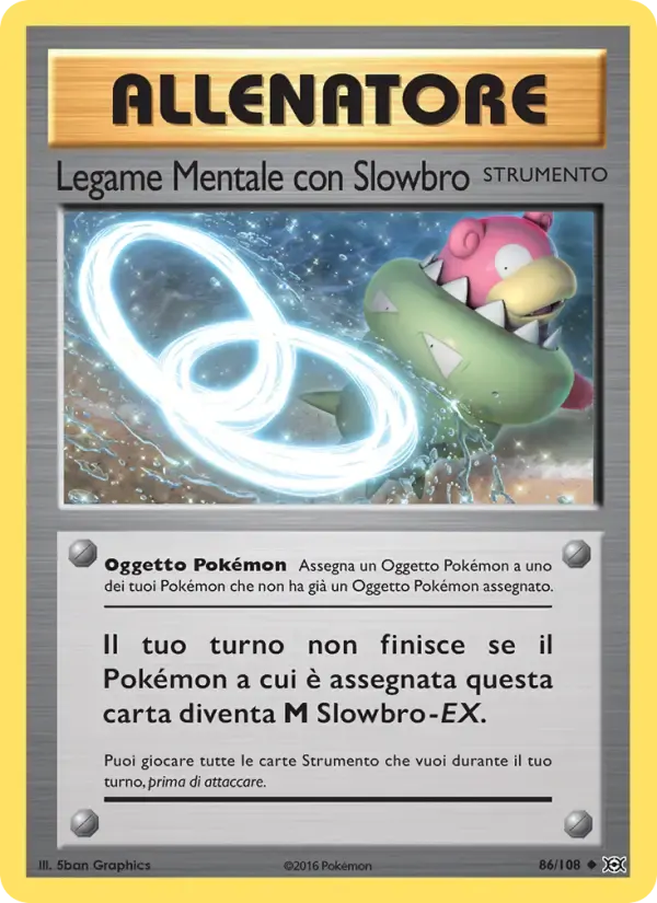 Legame Mentale con Slowbro — Evoluzioni 86 Italian Pokémon card