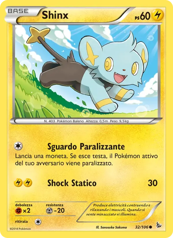 Shinx — Fuoco Infernale 32 Italian Pokémon card