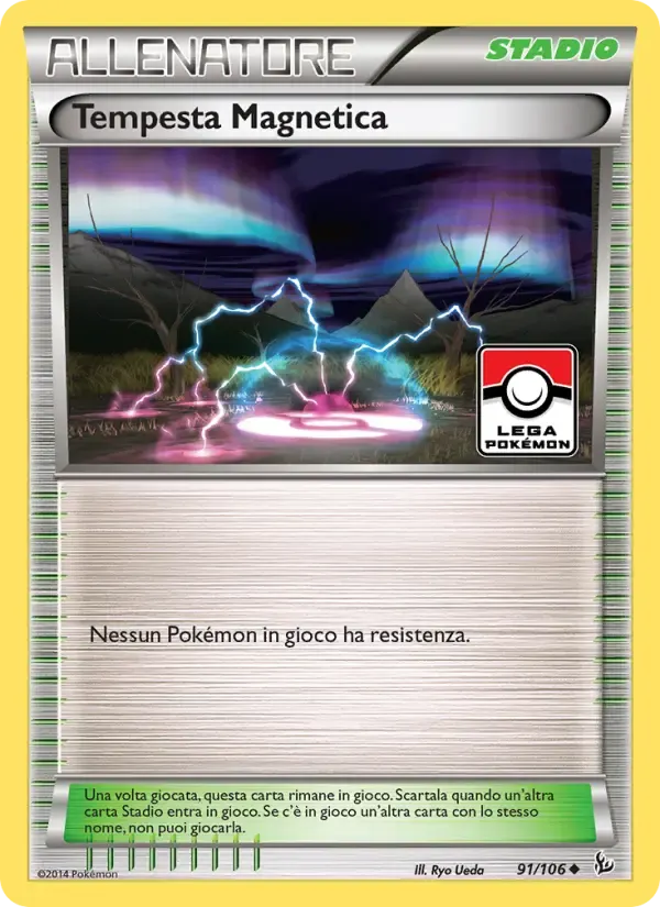 Tempesta Magnetica — Fuoco Infernale 91 Italian Pokémon card