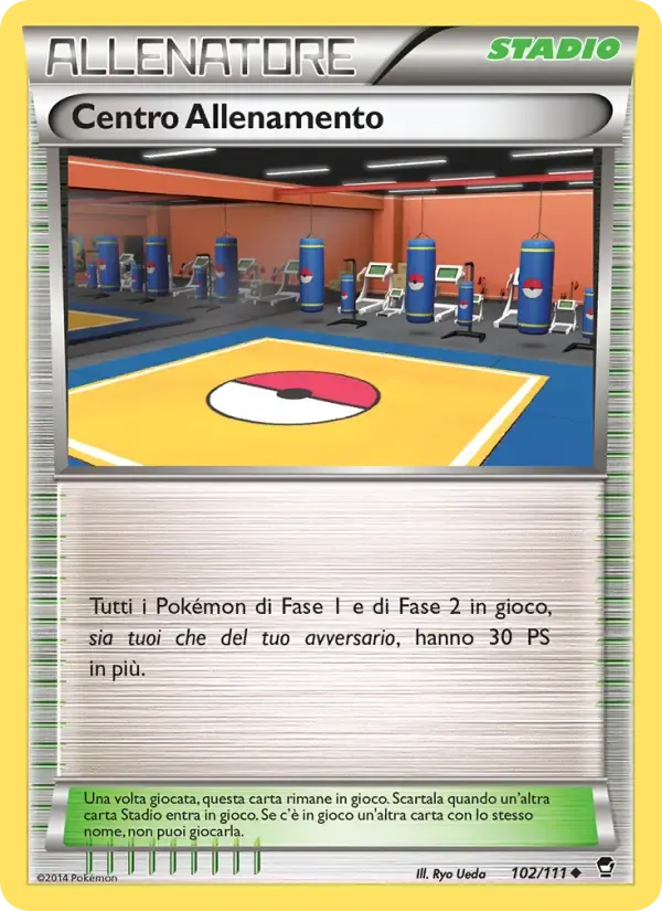 Centro Allenamento — Colpi Furiosi 102 Italian Pokémon card