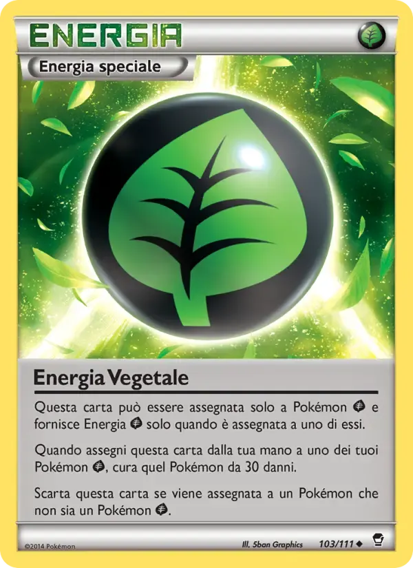 Energia Vegetale — Colpi Furiosi 103 Italian Pokémon card