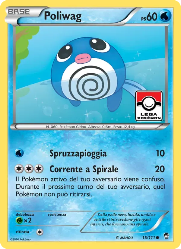 Poliwag — Colpi Furiosi 15 Italian Pokémon card