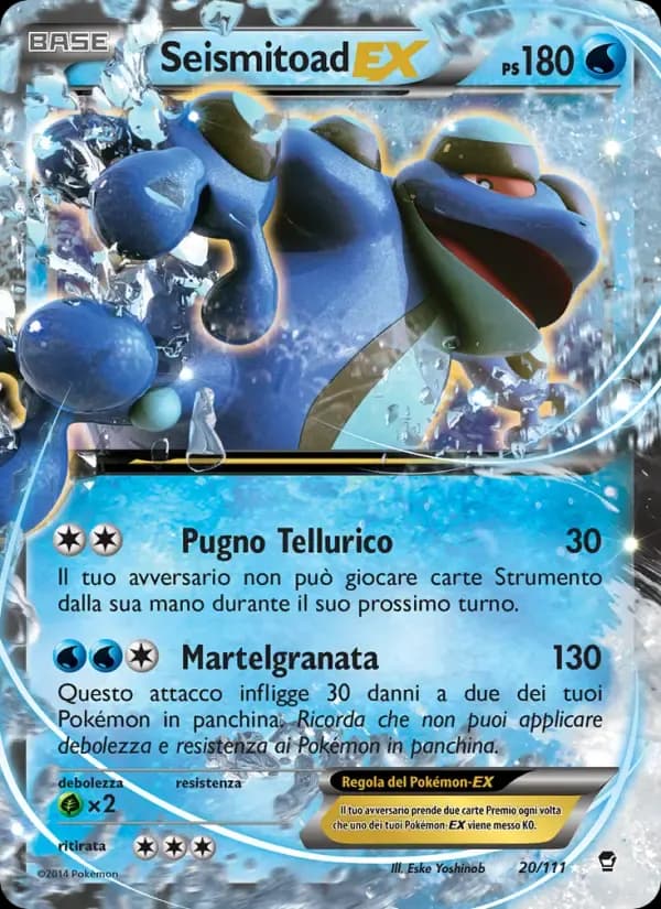 Seismitoad EX — Colpi Furiosi 20 Italian Pokémon card