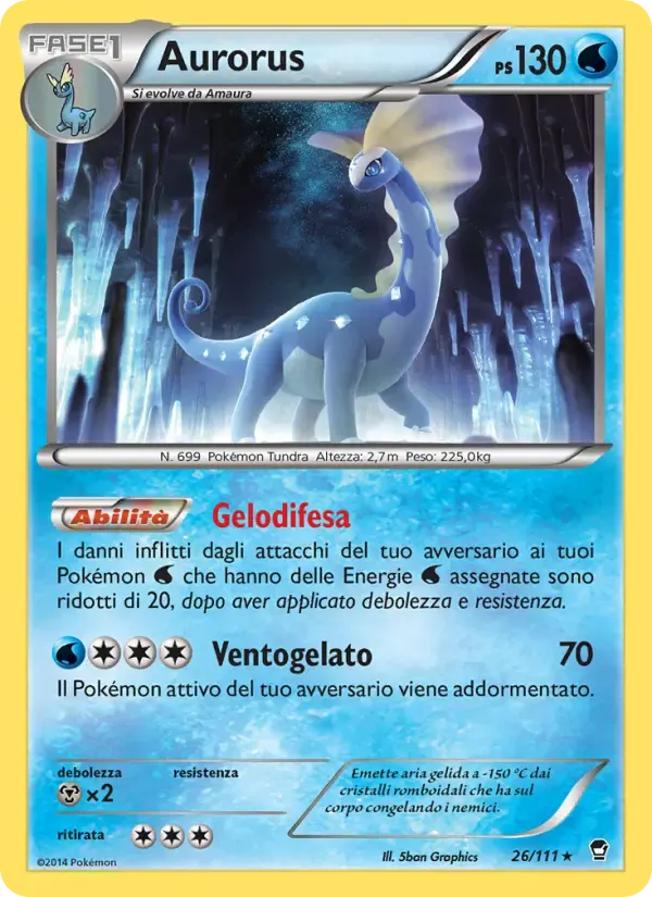 Aurorus — Colpi Furiosi 26 Italian Pokémon card