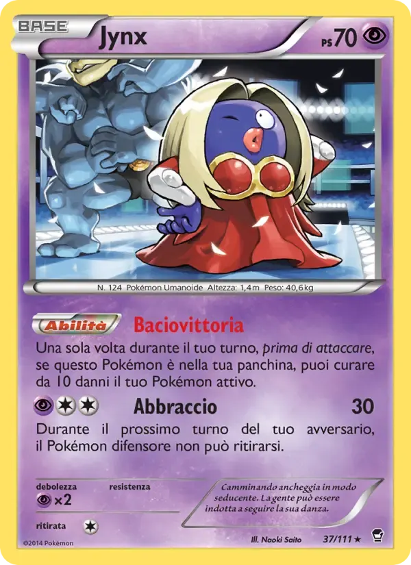 Jynx — Colpi Furiosi 37 Italian Pokémon card