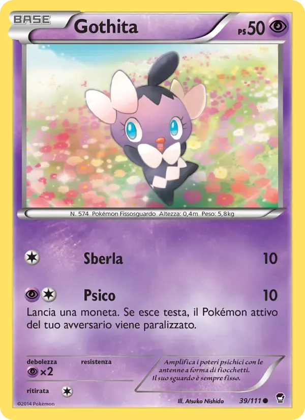 Gothita — Colpi Furiosi 39 Italian Pokémon card