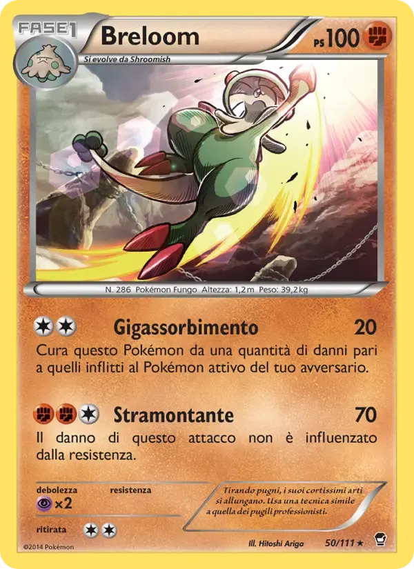 Breloom — Colpi Furiosi 50 Italian Pokémon card