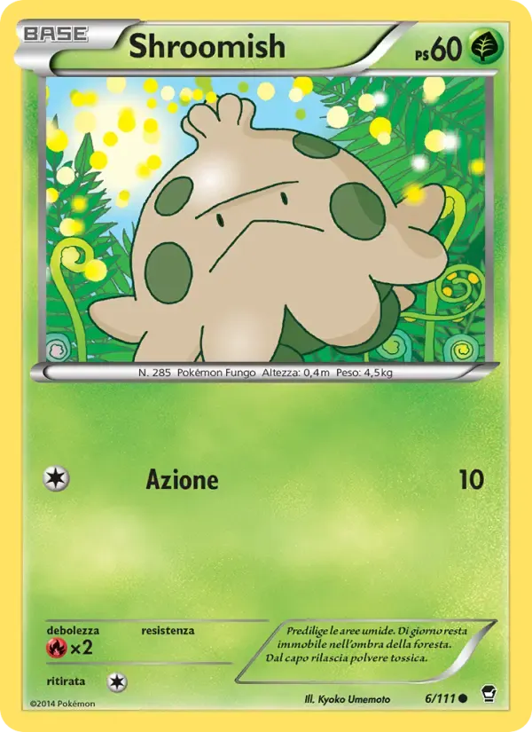 Shroomish — Colpi Furiosi 6 Italian Pokémon card
