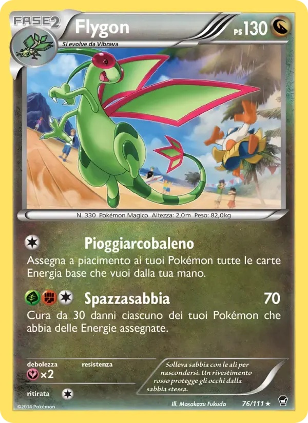 Flygon — Colpi Furiosi 76 Italian Pokémon card