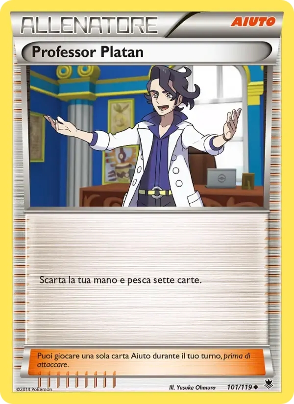 Professor Platan — Forze Spettrali 101 Italian Pokémon card