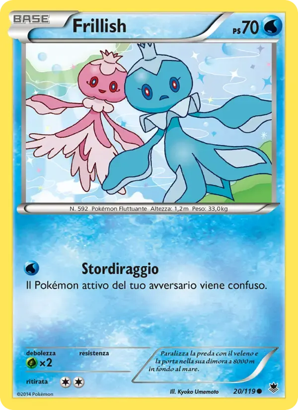 Frillish — Forze Spettrali 20 Italian Pokémon card