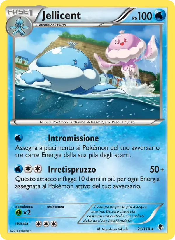 Jellicent — Forze Spettrali 21 Italian Pokémon card