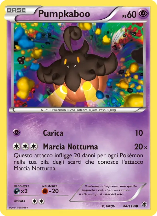 Pumpkaboo — Forze Spettrali 44 Italian Pokémon card