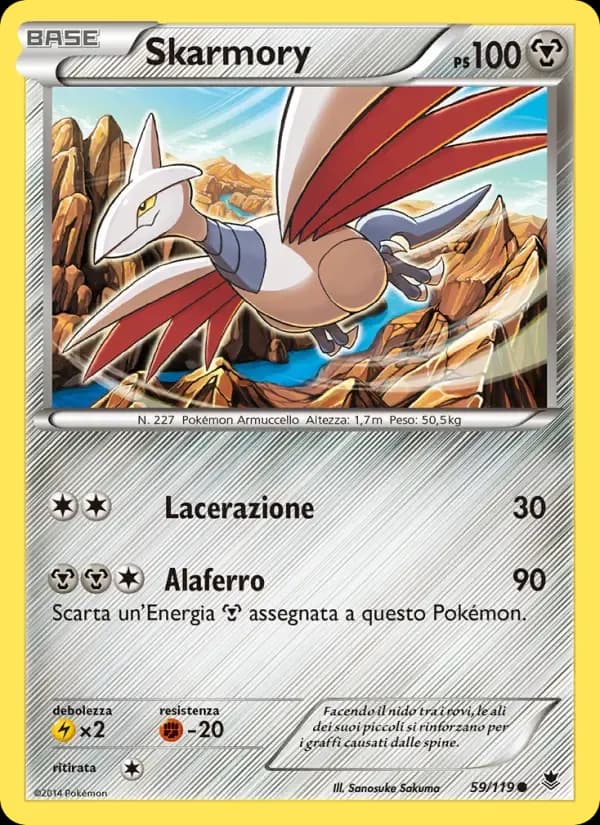 Skarmory — Forze Spettrali 59 Italian Pokémon card