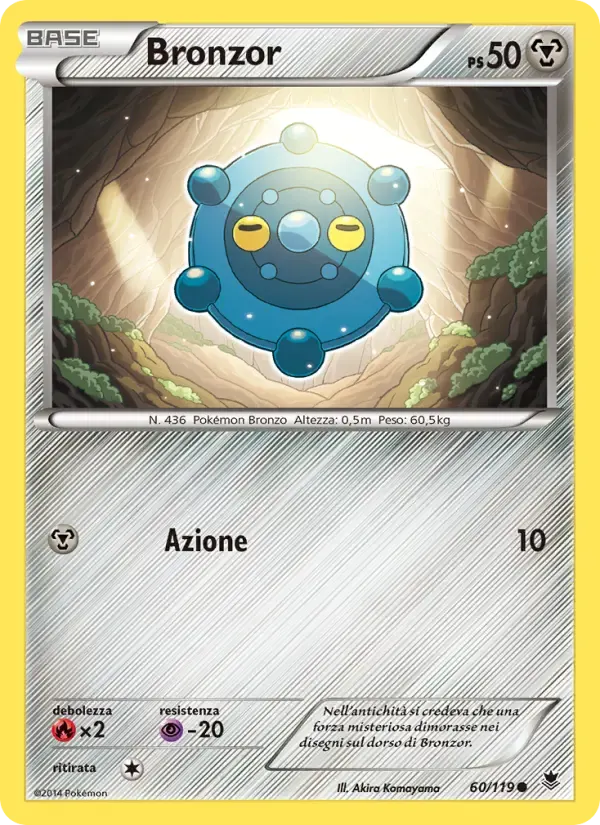 Bronzor — Forze Spettrali 60 Italian Pokémon card
