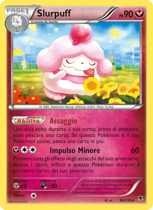 Slurpuff — Forze Spettrali 69 Italian Pokémon card