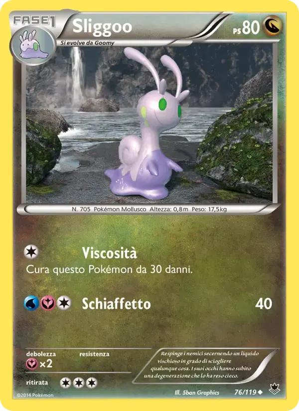 Sliggoo — Forze Spettrali 76 Italian Pokémon card