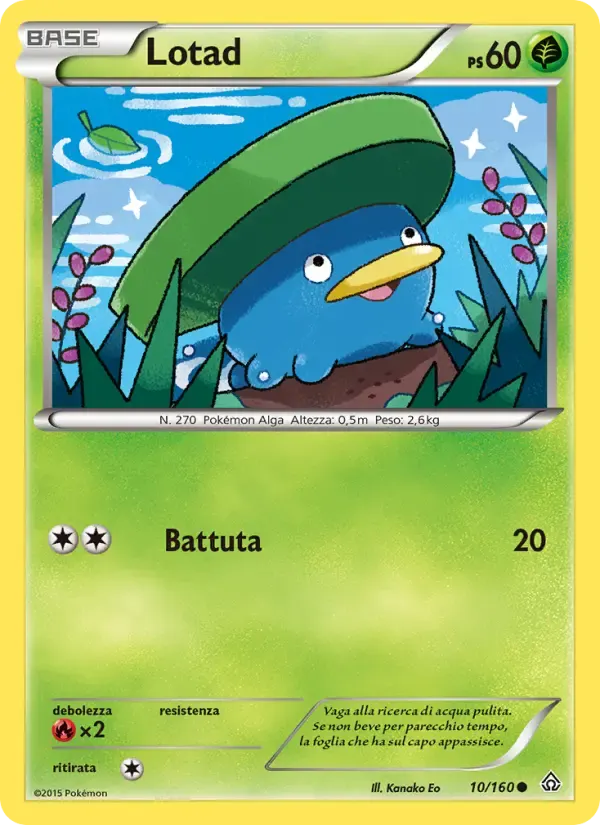 Lotad — Scontro Primordiale 10 Italian Pokémon card