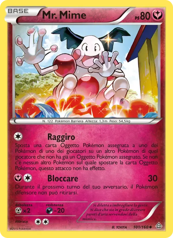 Mr. Mime — Scontro Primordiale 101 Italian Pokémon card