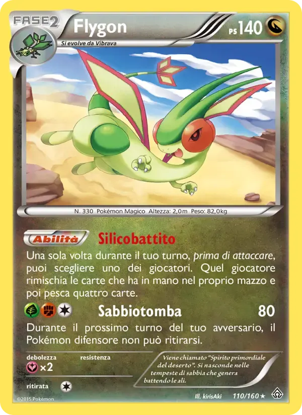 Flygon — Scontro Primordiale 110 Italian Pokémon card