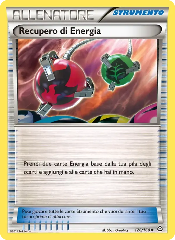 Recupero di Energia — Scontro Primordiale 126 Italian Pokémon card