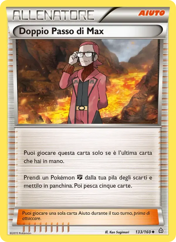 Doppio Passo di Max — Scontro Primordiale 133 Italian Pokémon card
