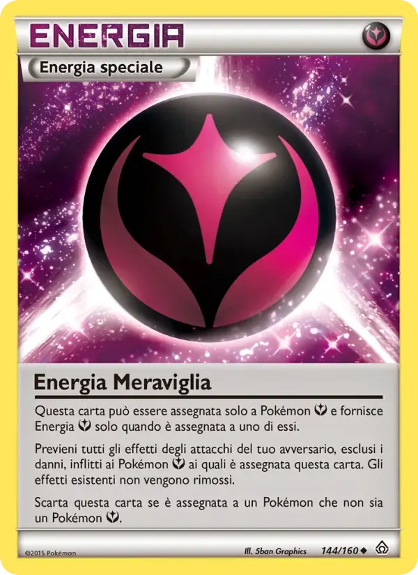 Energia Meraviglia — Scontro Primordiale 144 Italian Pokémon card