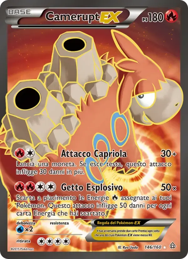 Camerupt EX — Scontro Primordiale 146 Italian Pokémon card