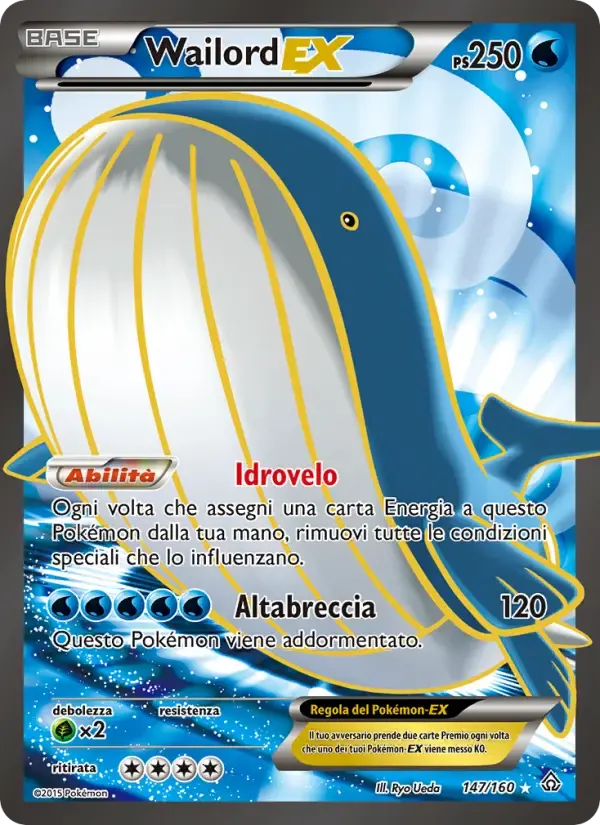 Wailord EX — Scontro Primordiale 147 Italian Pokémon card