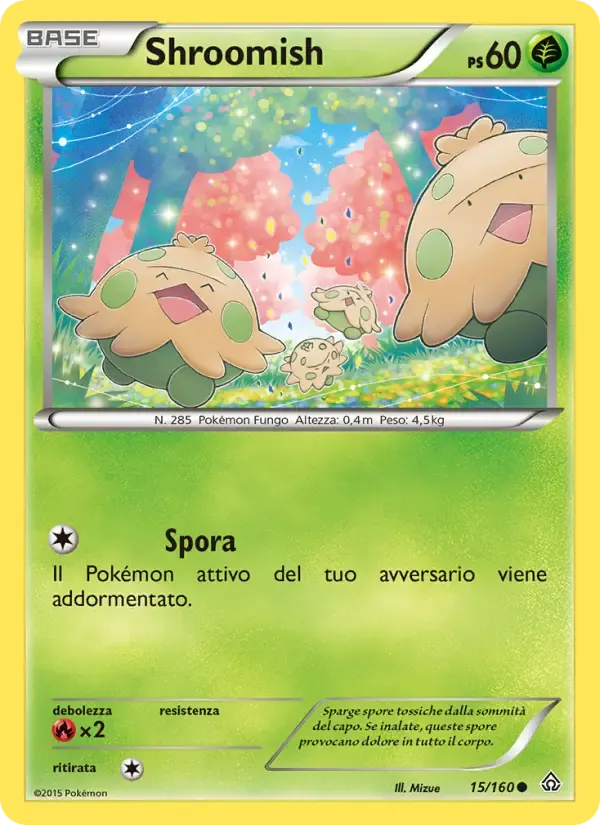 Shroomish — Scontro Primordiale 15 Italian Pokémon card