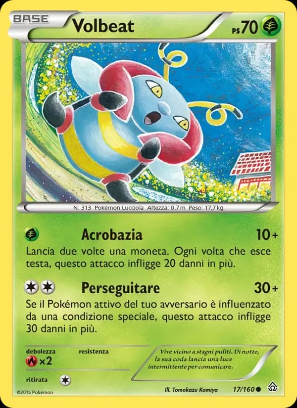 Volbeat — Scontro Primordiale 17 Italian Pokémon card