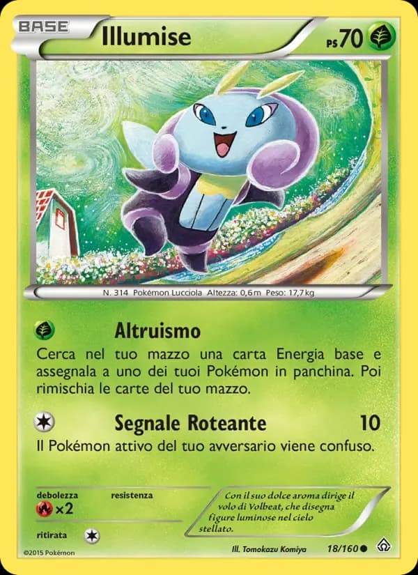 Illumise — Scontro Primordiale 18 Italian Pokémon card