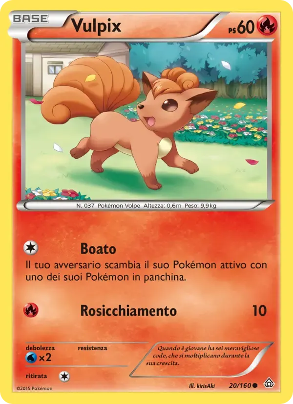 Vulpix — Scontro Primordiale 20 Italian Pokémon card