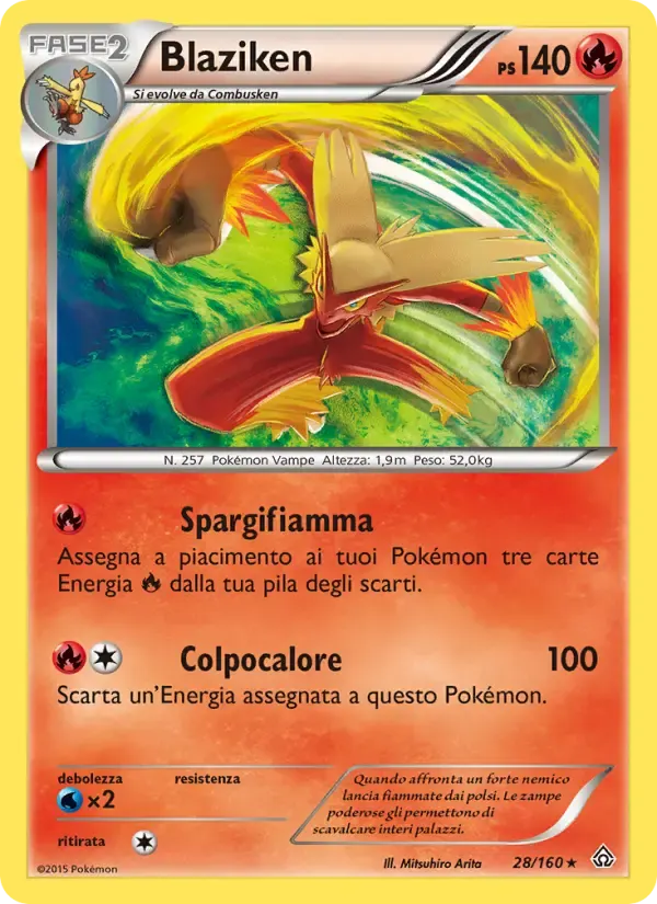 Blaziken — Scontro Primordiale 28 Italian Pokémon card