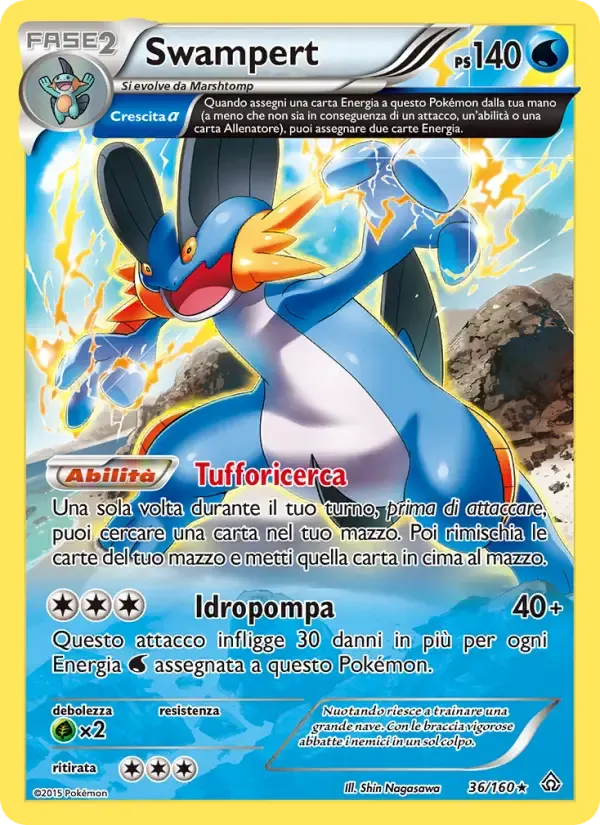 Swampert — Scontro Primordiale 36 Italian Pokémon card