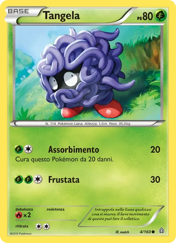 Tangela — Scontro Primordiale 4 Italian Pokémon card