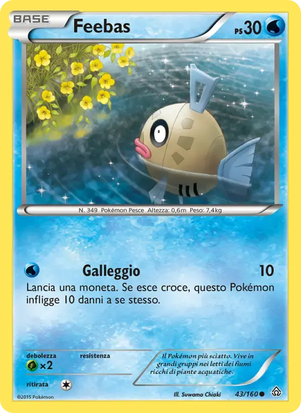 Feebas — Scontro Primordiale 43 Italian Pokémon card