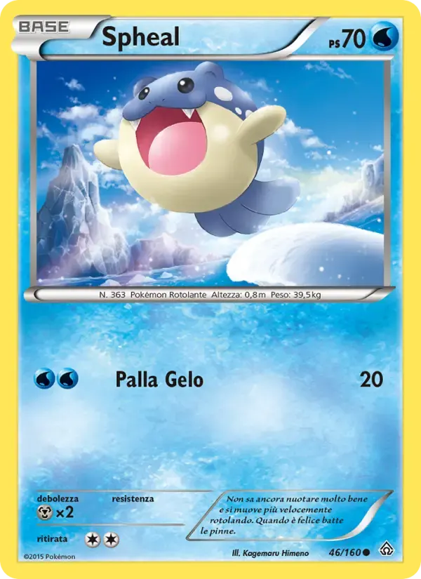 Spheal — Scontro Primordiale 46 Italian Pokémon card