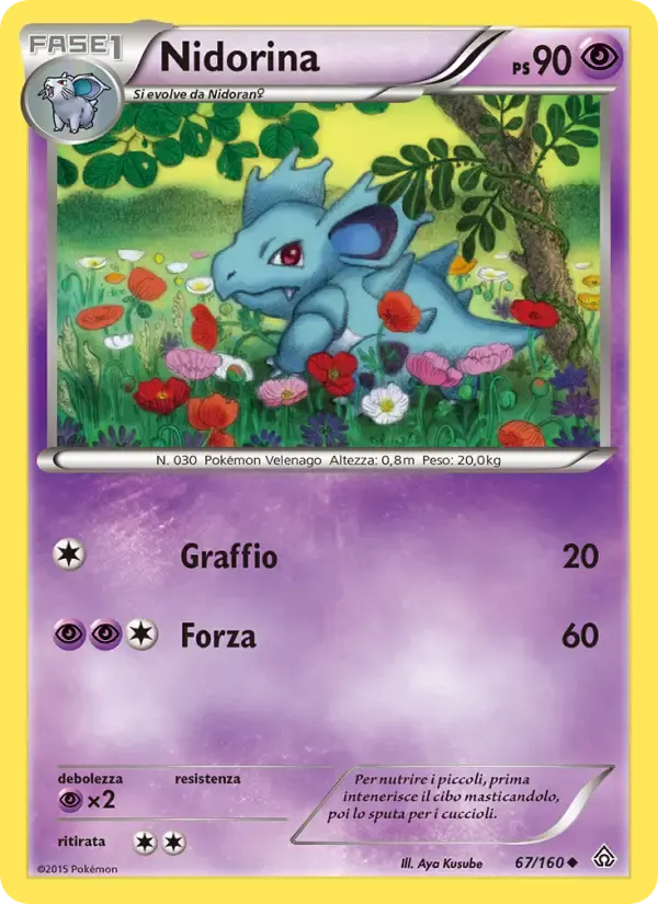 Nidorina — Scontro Primordiale 67 Italian Pokémon card