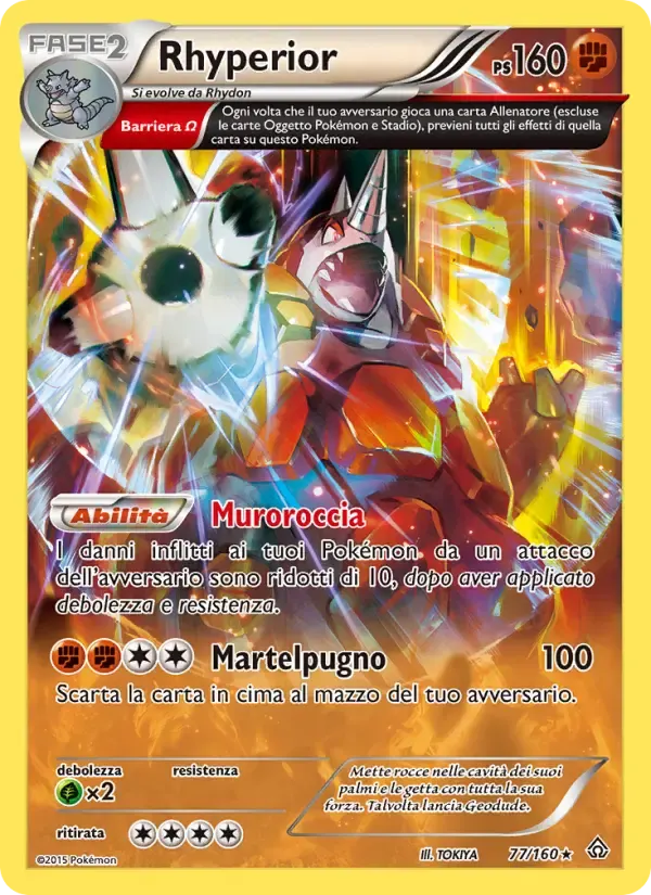 Rhyperior — Scontro Primordiale 77 Italian Pokémon card