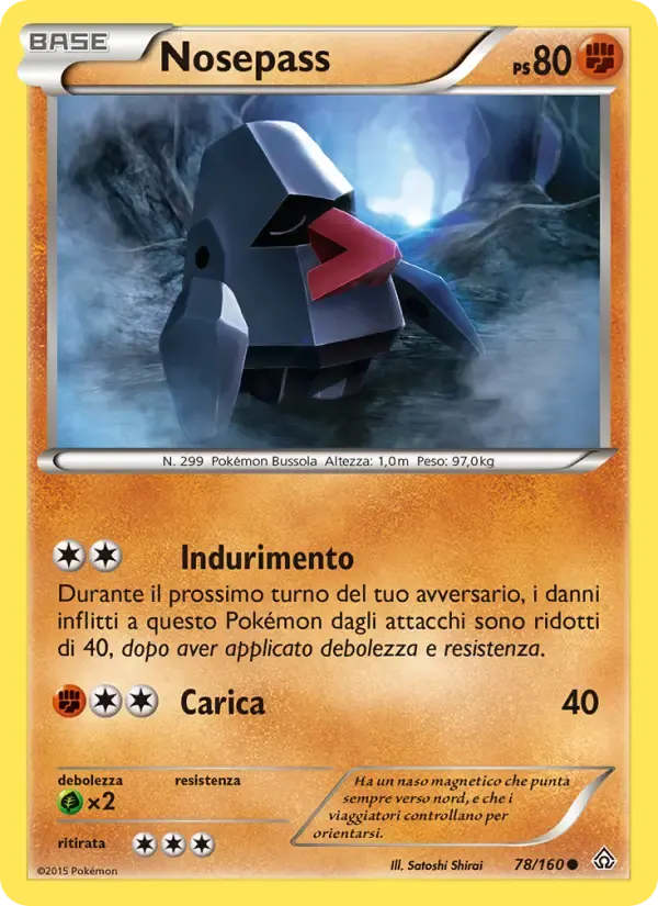 Nosepass — Scontro Primordiale 78 Italian Pokémon card