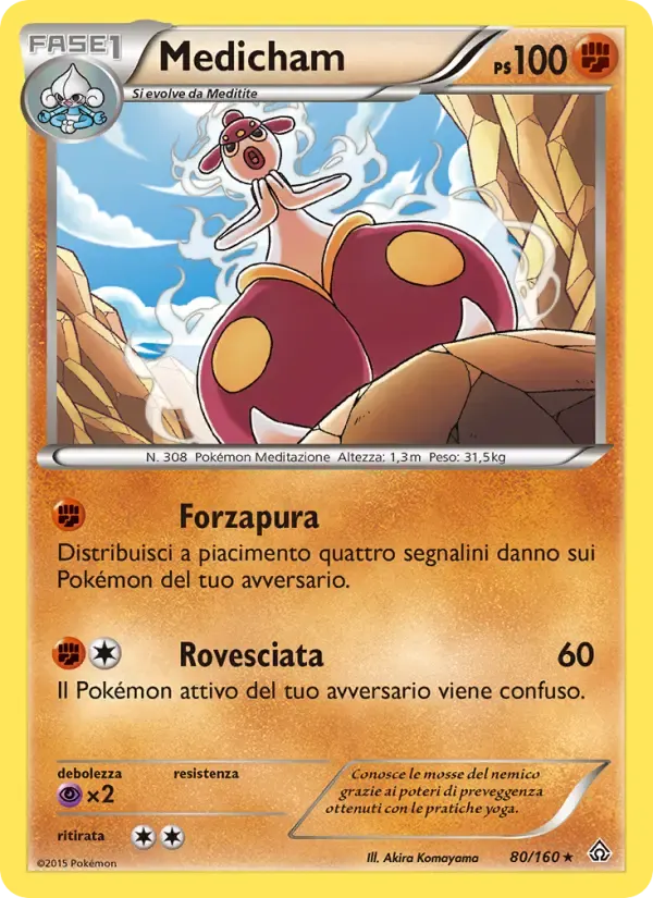 Medicham — Scontro Primordiale 80 Italian Pokémon card