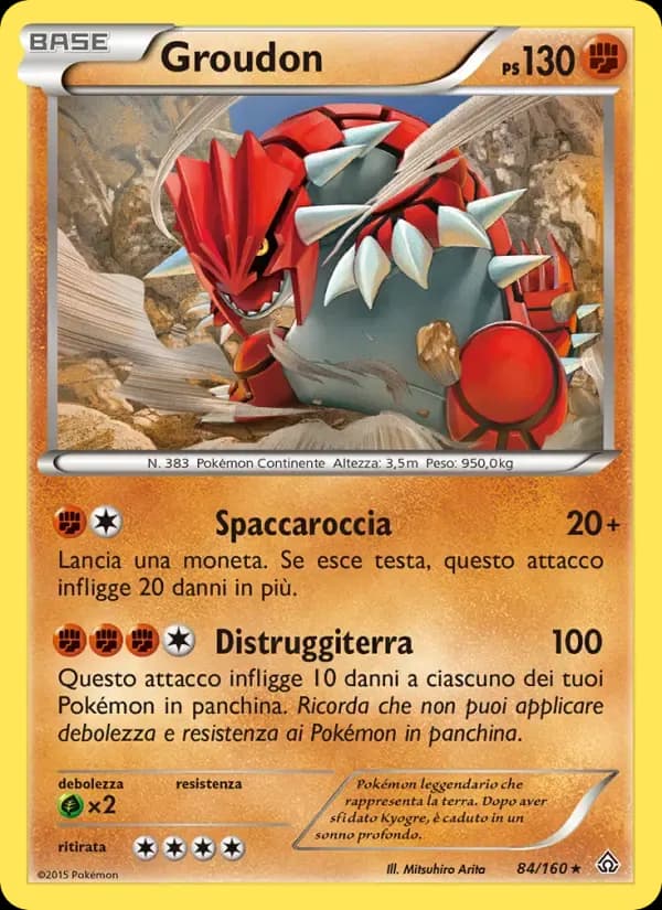 Groudon — Scontro Primordiale 84 Italian Pokémon card