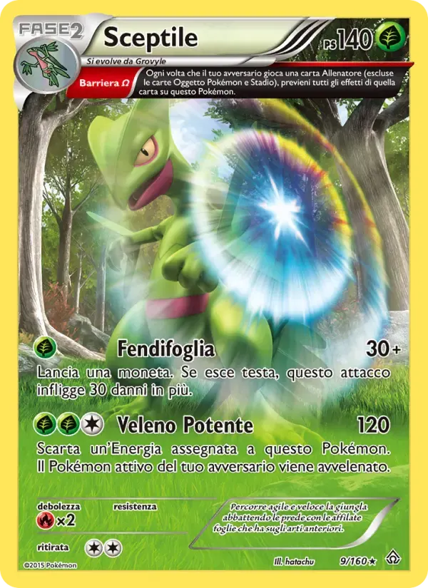Sceptile — Scontro Primordiale 9 Italian Pokémon card
