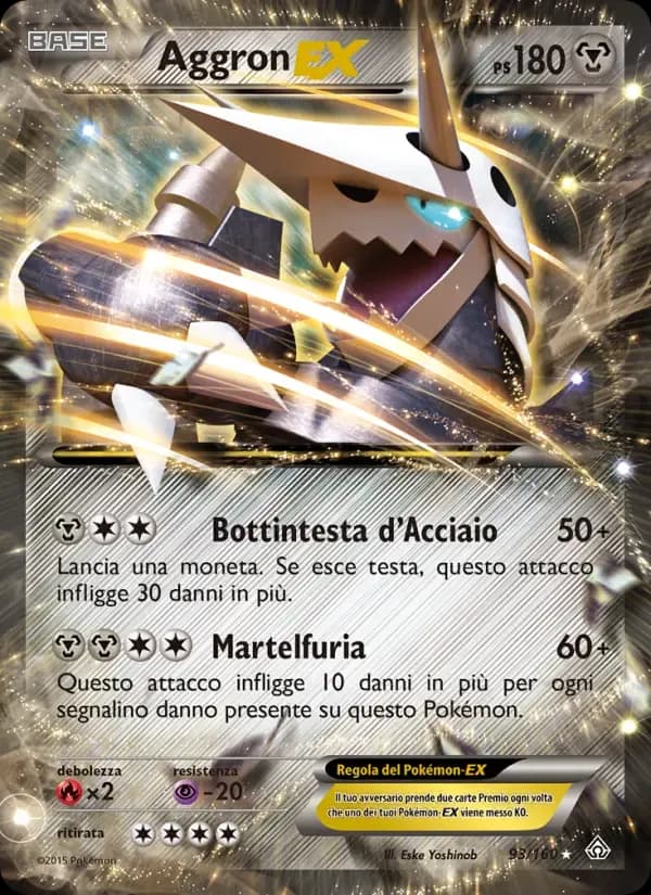 Aggron EX — Scontro Primordiale 93 Italian Pokémon card