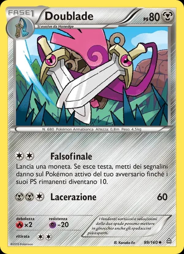 Doublade — Scontro Primordiale 99 Italian Pokémon card