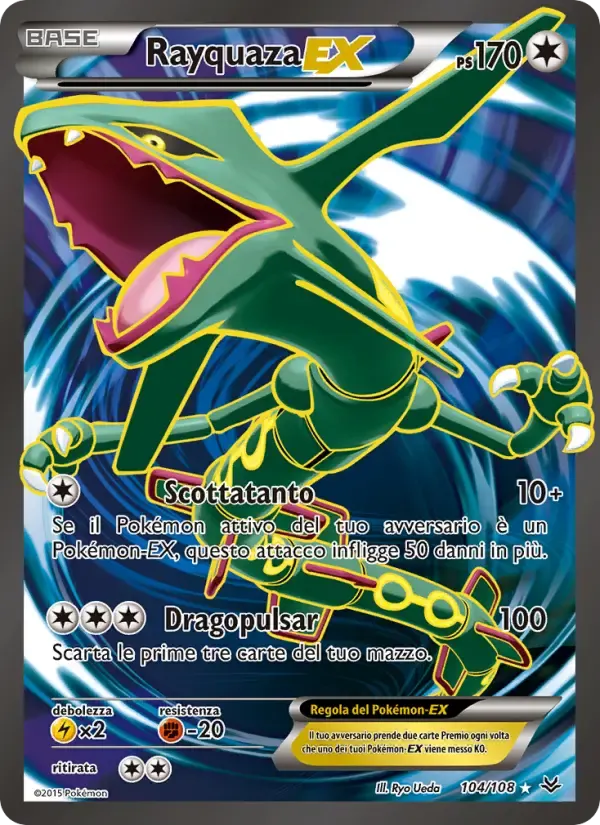 Rayquaza EX — Furie Volanti 104 Italian Pokémon card