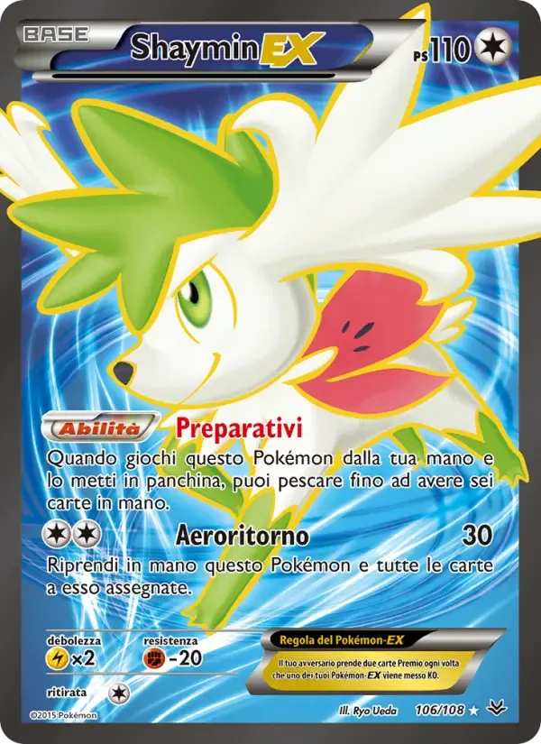Shaymin EX — Furie Volanti 106 Italian Pokémon card