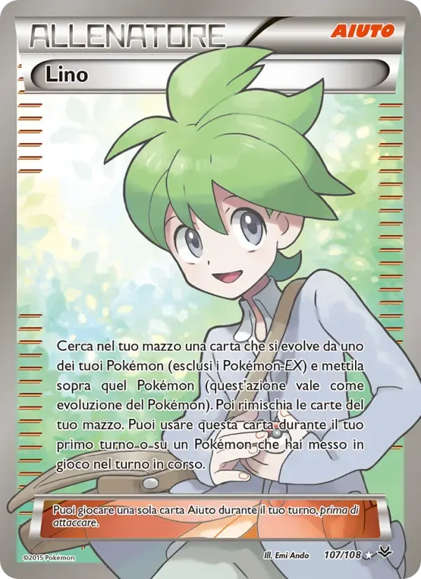 Lino — Furie Volanti 107 Italian Pokémon card